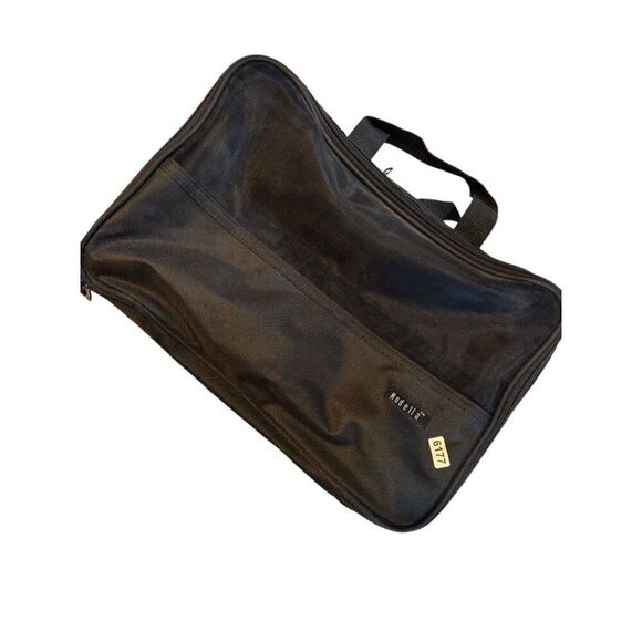 Modella Black Travel Organizer Bag With Zipper Pockets & Handle - Picture 9 of 9